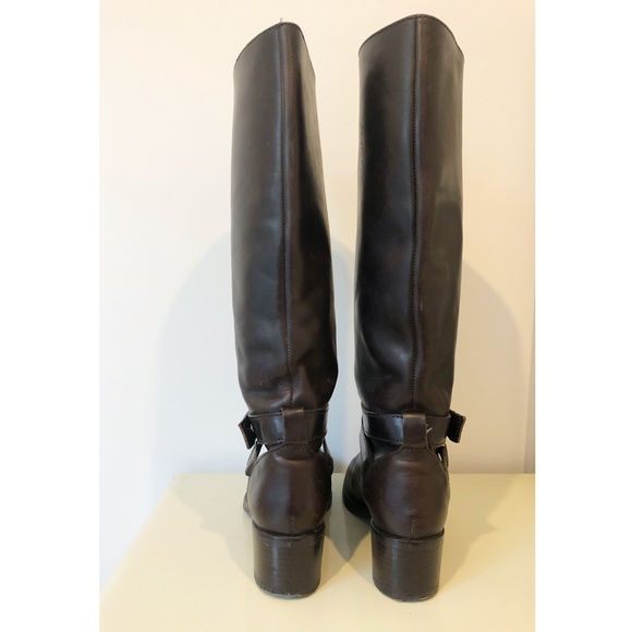 J CREW 'Parker' Leather Knee-High Riding Boots - Picture 3 of 7